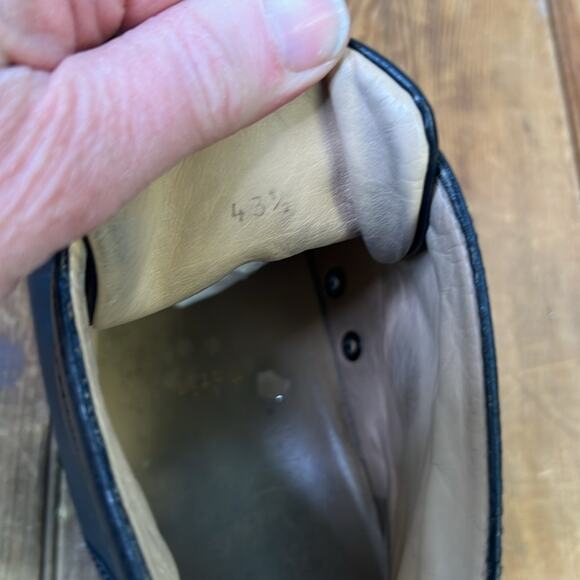 Christian Louboutin mens Louis high top black sneakers size 43 1/2 - Picture 8 of 16